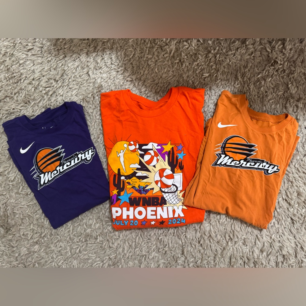 Phoenix Mercury and WNBA All Star T shirts women's Large